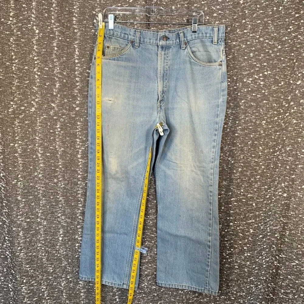 Vintage Levi's 517 Orange Tab Bootcut Distressed Denim Jeans Men's‎ 38